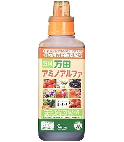 Amazon | 万田酵素 万田アミノアルファ 1000ml | 肥料・土壌改良剤